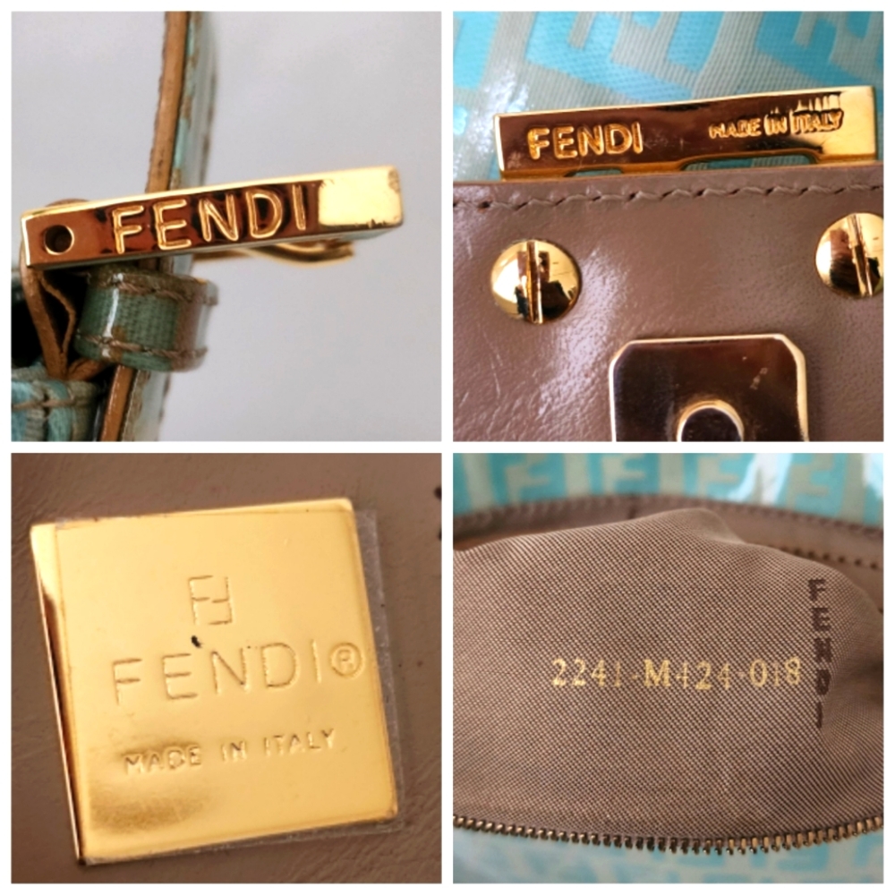 Auth Fendi Zucchini Mama Baguette Shoulder Bag - Picture 5 of 11